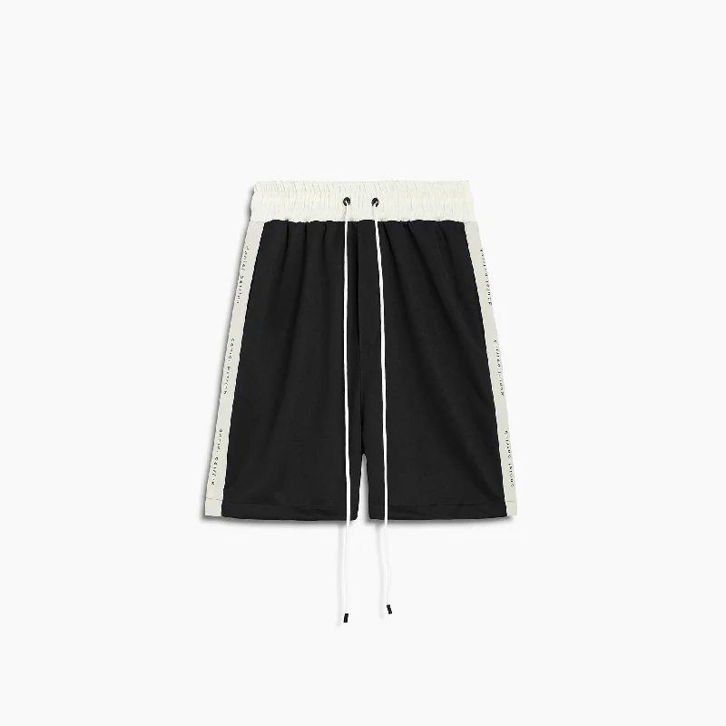 Urban Apparel classic gym short / black + ivory