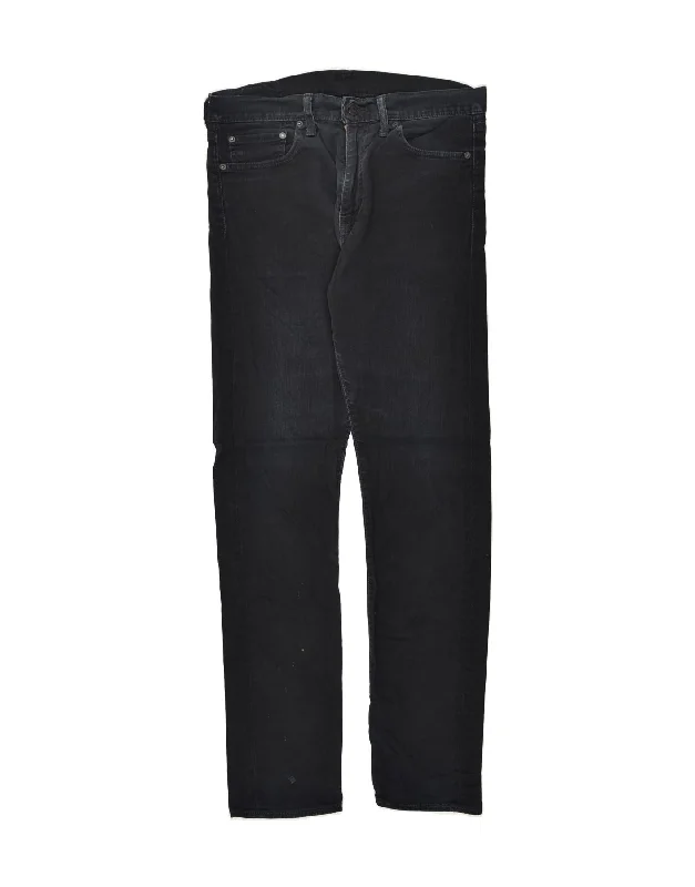 Effortless Style LEVI'S Mens Tapered Jeans W33 L34 Navy Blue Cotton