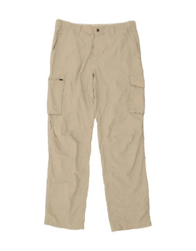 Casual Boots COLUMBIA Mens Omni-Shade Straight Cargo Trousers W35 L34  Beige Nylon