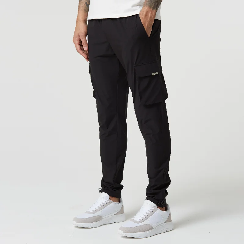 Varsity Jackets Stretch Tech Cargo Pant | Black