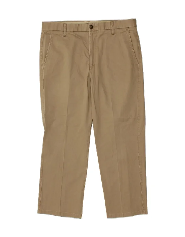 Dapper Suits DOCKERS Mens Straight Chino Trousers W34 L29 Beige Cotton