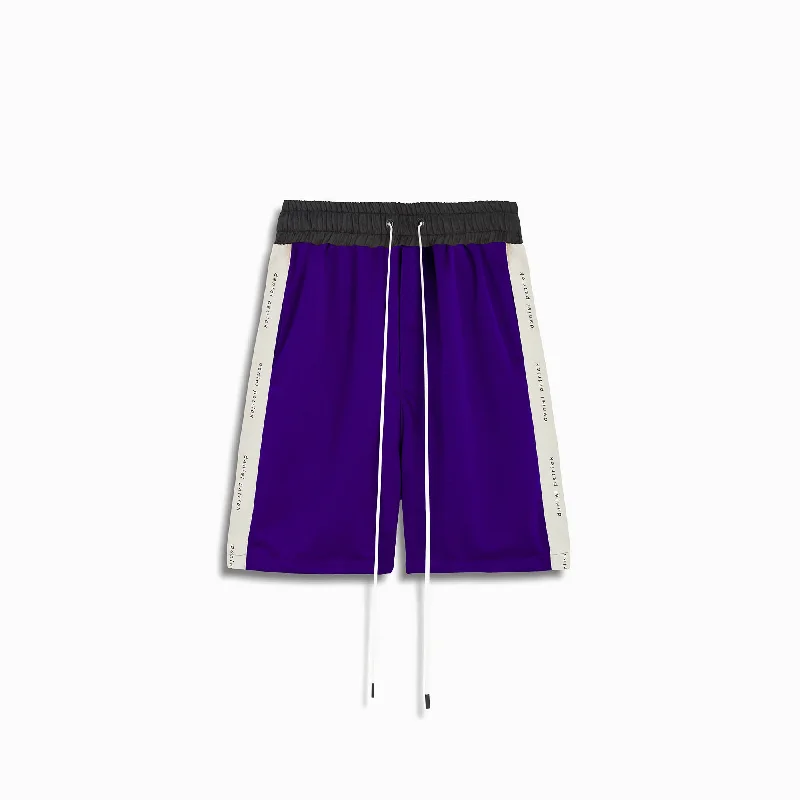 Trendy Comfort classic gym short / purple + ivory