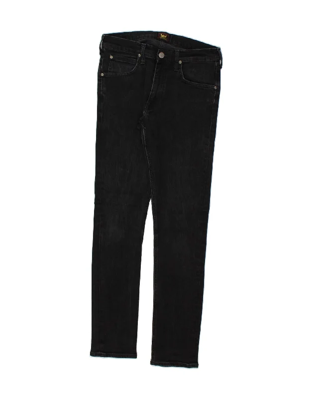 Casual Polos LEE Mens Luke Skinny Jeans W30 L32 Black Cotton