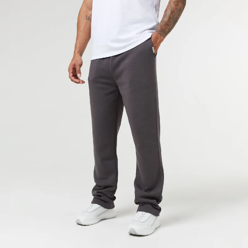 Cozy Fit Relaxed Fit Open Hem Jogger | Dark Grey