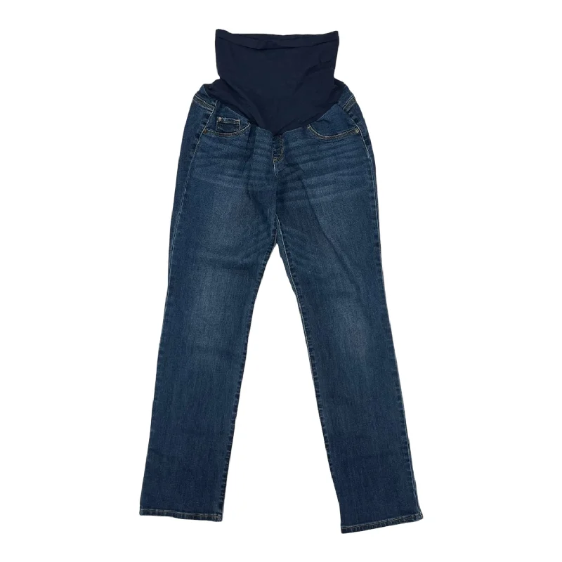 All-Day Wear BLUE DENIM MAT JEANS by INDIGO BLUE Size:L