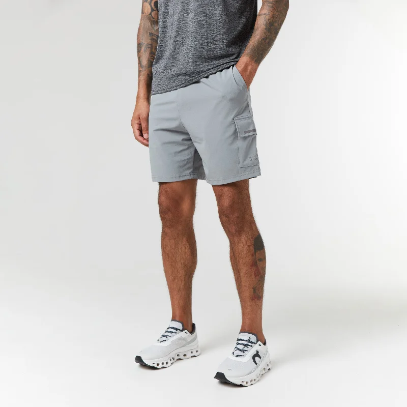 Sporty Look Performance Cargo Short | Mid Grey