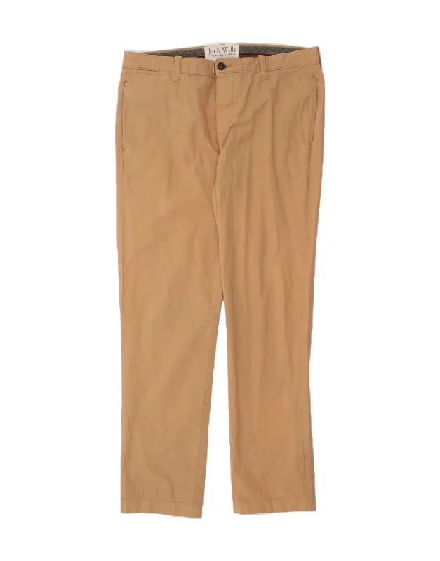 Basic Fashion JACK WILLS Mens Slim Chino Trousers W36 L31  Beige Cotton