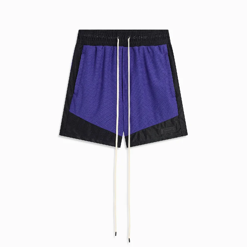 Effortless Style icon mesh gym short / ultra violet + black