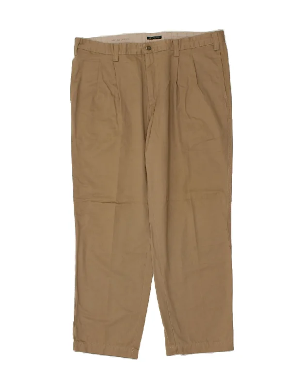 Lightweight Gear DOCKERS Mens Pegged Chino Trousers W42 L32 Beige Cotton