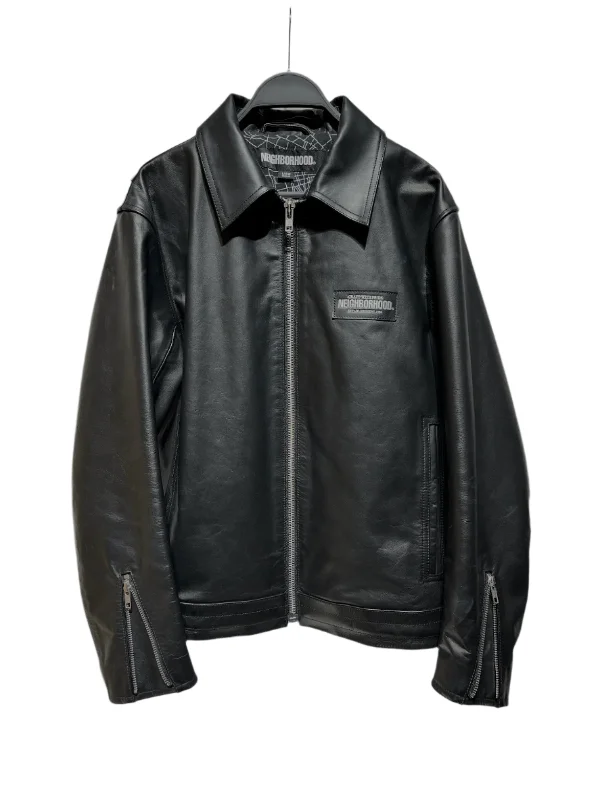 Timeless Style NEIGHBORHOOD/Leather Jkt/L/Leather/BLK/