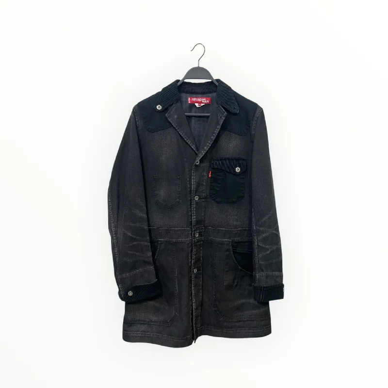 Everyday Wear JUNYA WATANABE COMME des GARCONS MAN/Coat/M/Cotton/BLK/