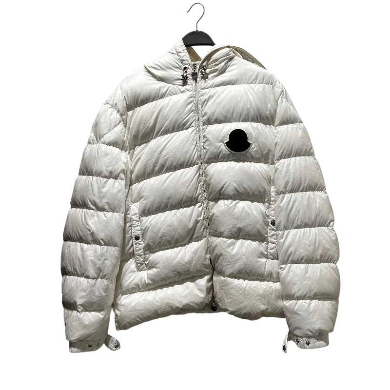 Trench Coats MONCLER/Puffer Jkt/6/Nylon/WHT/RN 116347