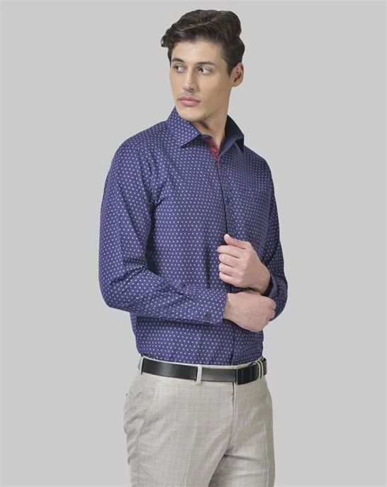 Laid-Back Style Cotton dobby smart fit shirt