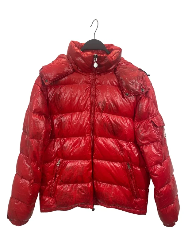 Jogging Jackets MONCLER/Puffer Jkt/4/Polyester/RED/RN 116347