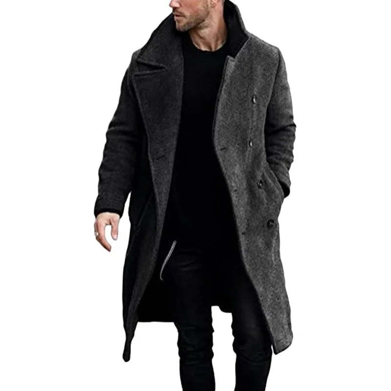 Wool Sweaters Men's Thickened Woollen Coat