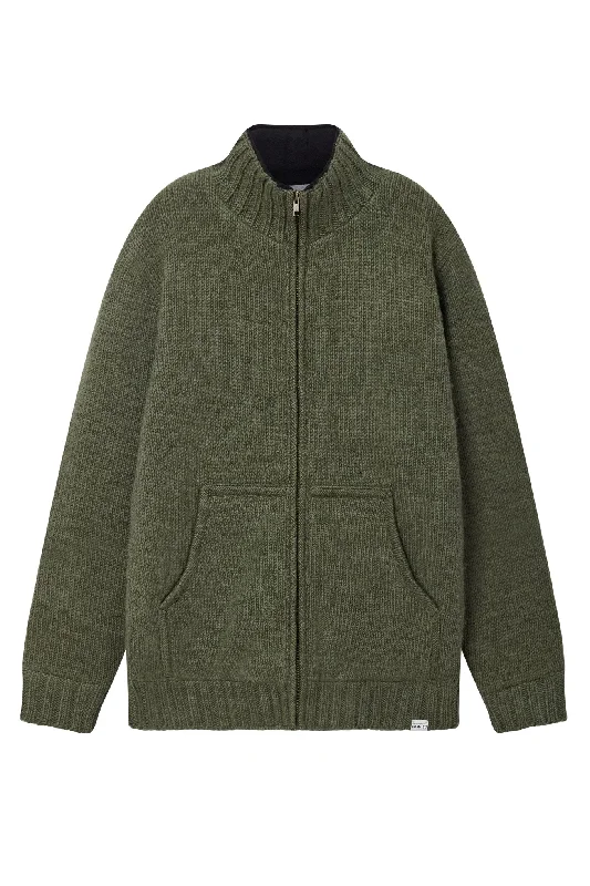 Casual Knitwear BUNJI Wool Jacket - Khaki