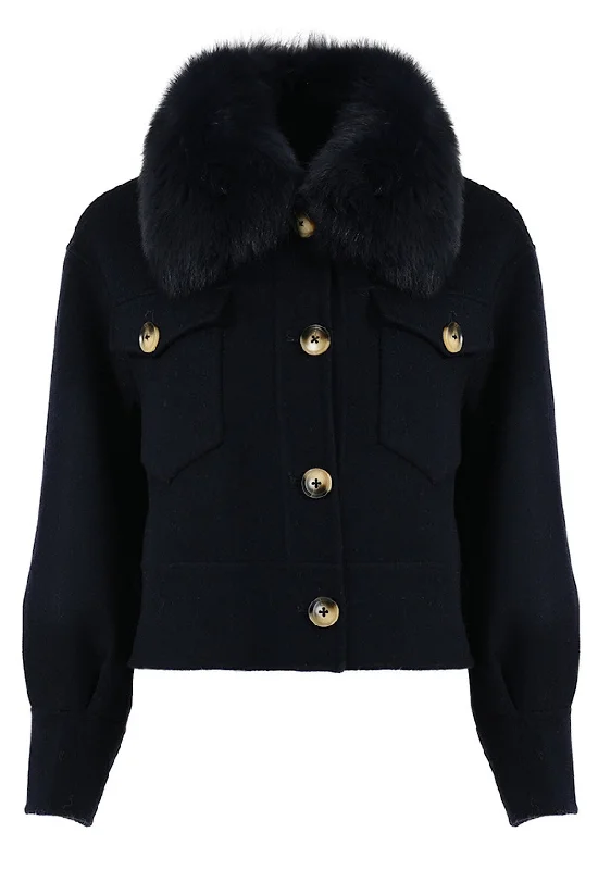 Stylish Sweaters EVA Black Cashmere Coat