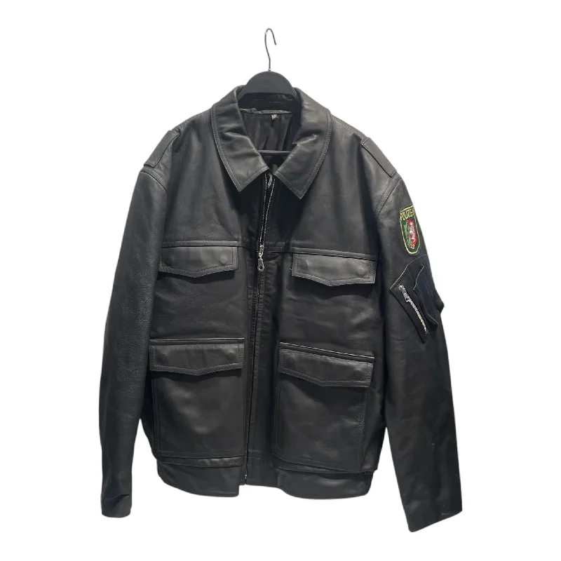 Puffer Jackets Beckumer Leder /Leather Jkt/54/Leather/BLK/Polizei