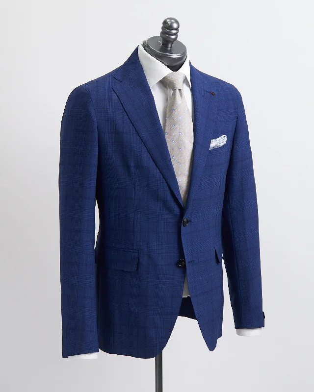 Sporty Suits Super 130S Wool Tonal Check Suit