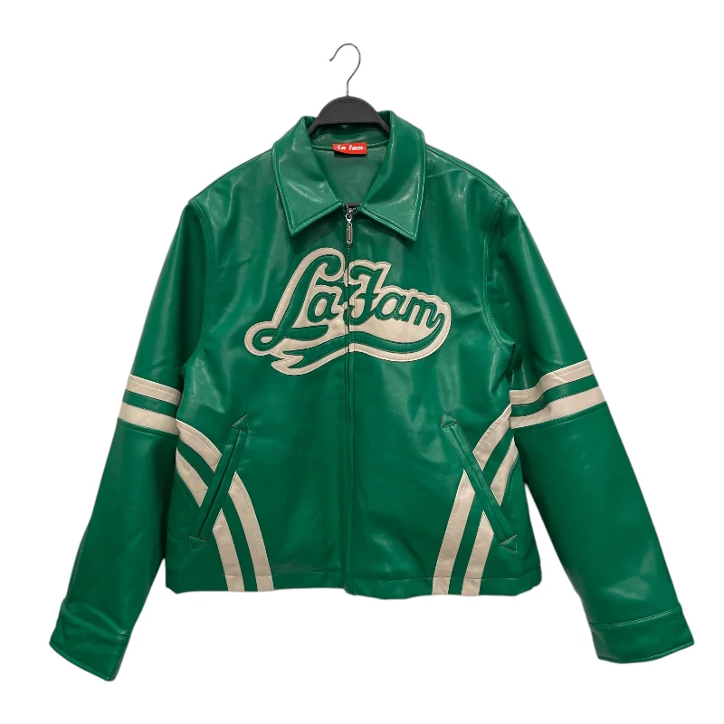 Premium Fabric La Fam/Retro Leather Jkt/L