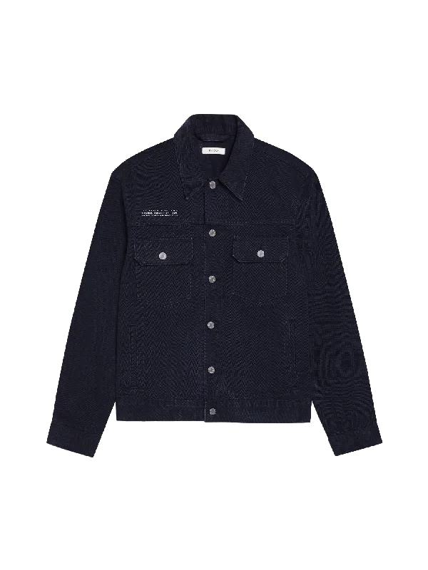 Weekend Outfits Mens Nettle Denim Jacket—black