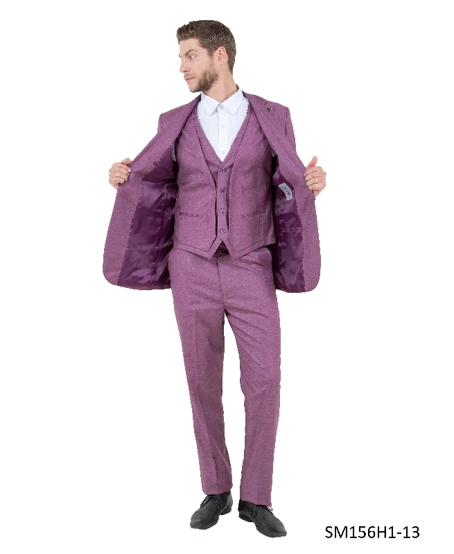 Retro Style Mens Suit Solid by Stacy Adams