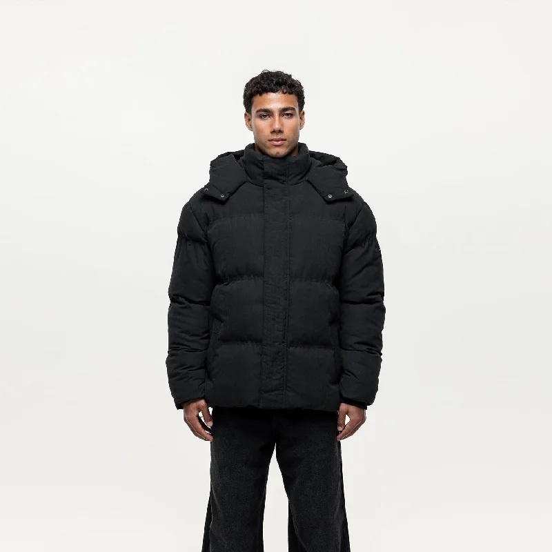 Casual Cardigans Adapt Black Puffer Coat