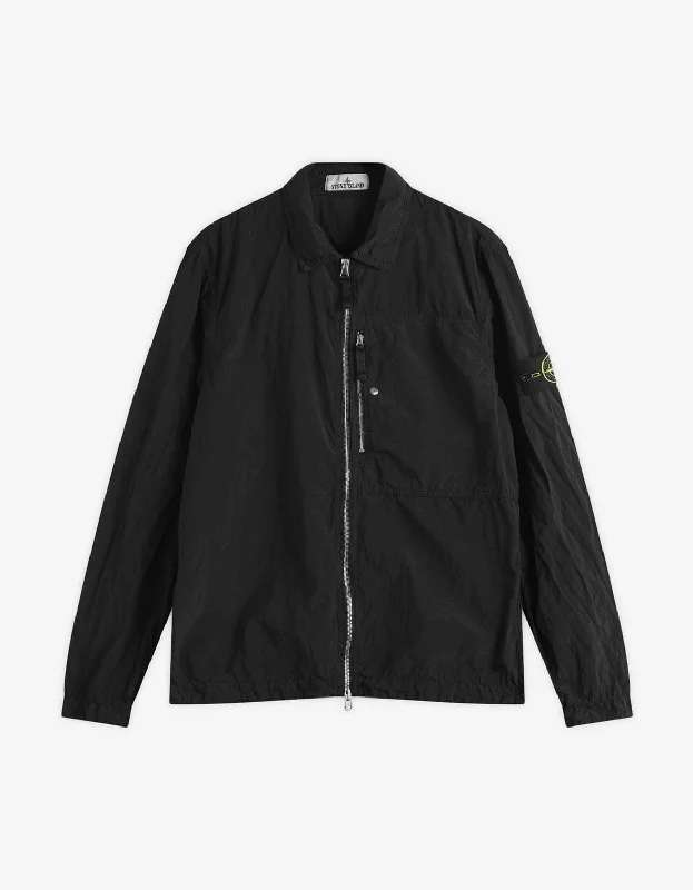 Sports Pants Stone Island Black Compass Logo Nylon Metal Overshirt