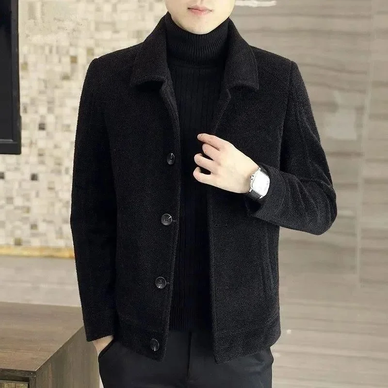 Suede Jackets Men's Winter Warm Coat