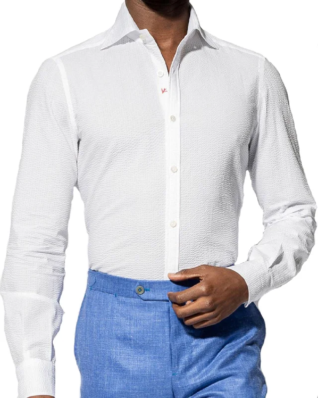 Wool Pants White Seersucker Sportshirt