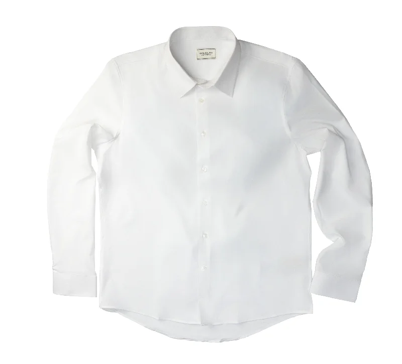 Sportswear Styles MSH9801 White- 4Way Stretch Shirt. Available in 17 Colors!