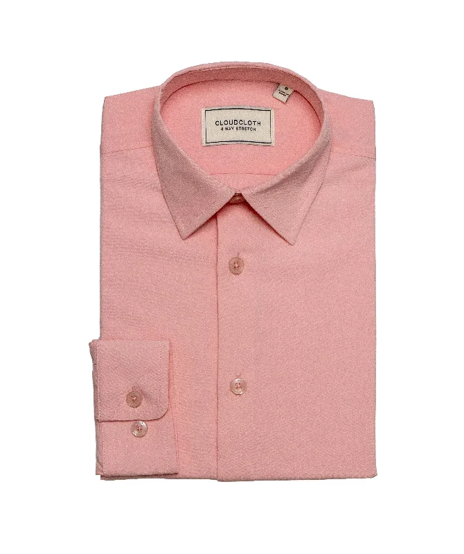 Casual Chinos MSH9801 Pink 4Way Stretch Shirt. Available in 17 Colors!