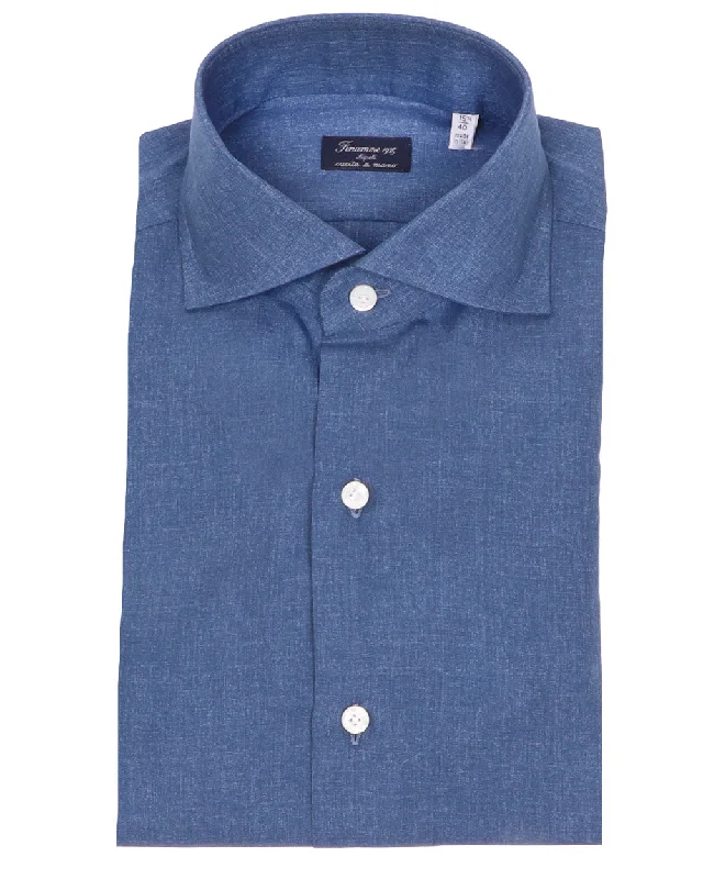 Cool Comfort Indigo Blue Dress Shirt