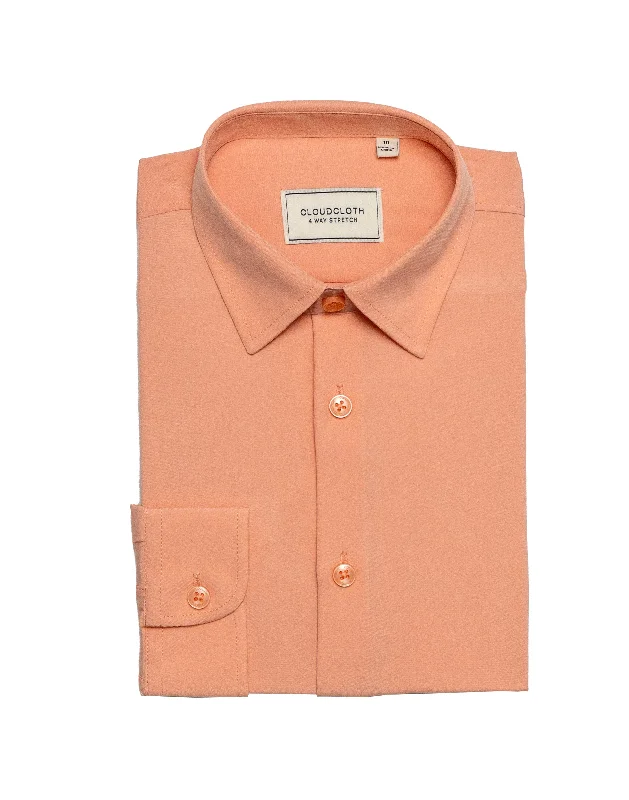 Rugged Jackets MSH9801 Peach 4Way Stretch Shirt. Available in 17 Colors!