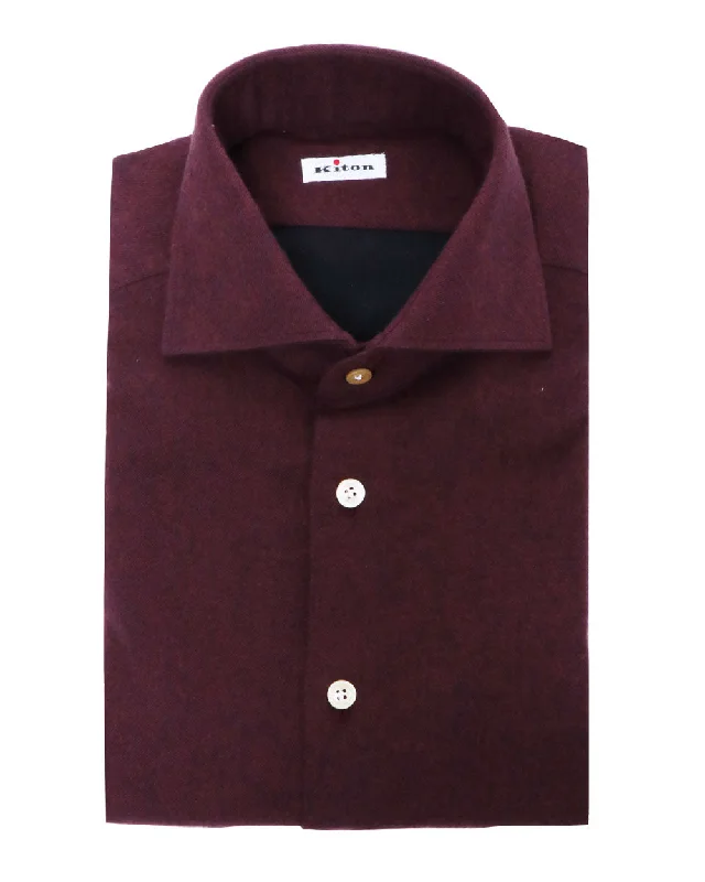 Everyday Wear Flannel Maroon Sportshirt