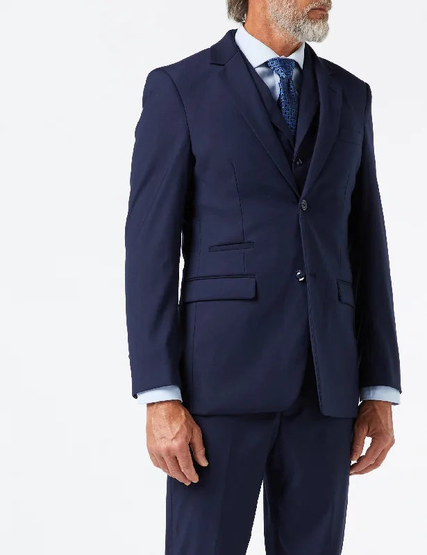 Practical Clothing GRAHAM - NAVY SINGLE BREASTED JACKET & WAISTCOAT