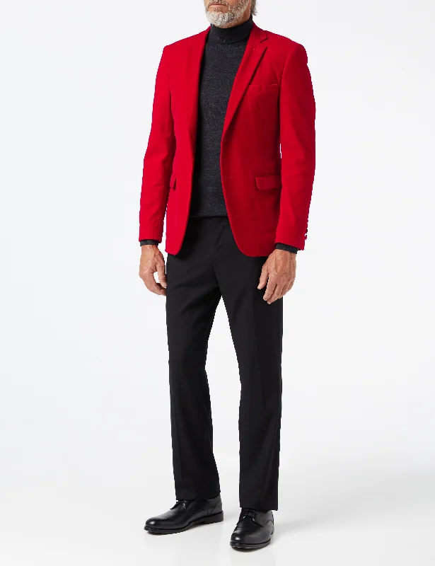 Summer Tees GARY- RED VELVET BLAZER