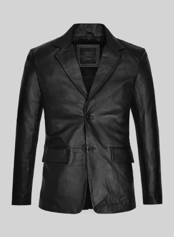 Stylish Comfort Al Pacino Leather Blazer