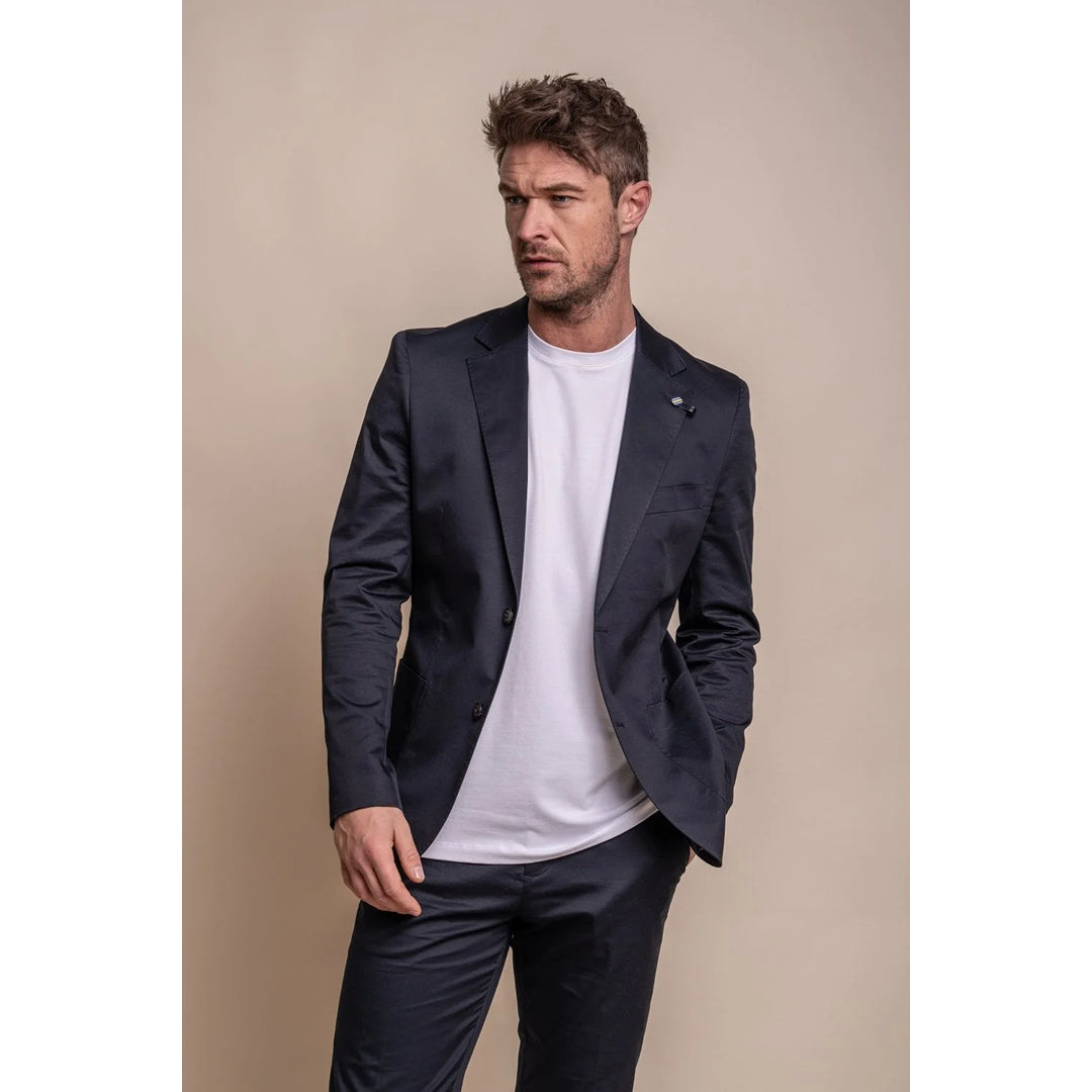 Sporty Wardrobe Mario - Men's Classic Summer Navy Blazer