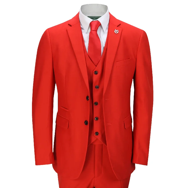 Cool Comfort JROSS - RED FORMAL JACKET & WAISTCOAT