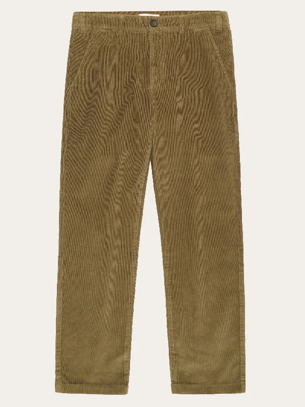 Casual Polos Organic Cotton Chuck Corduroy Pants GOTS - Dark Olive