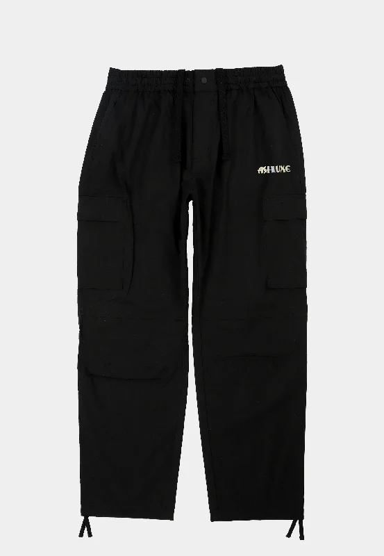 Heavy Coats Ashluxe Combat Logo Pant Black