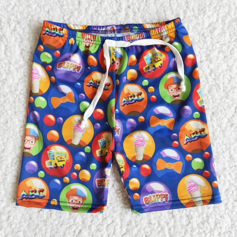 Smart Casual E12-29 Baby Boys Summer cartoon Swimwear shorts