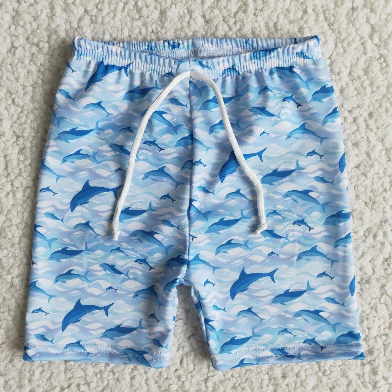 Everyday Outfits E9-16 Baby Boys Summer shark Swimwear shorts