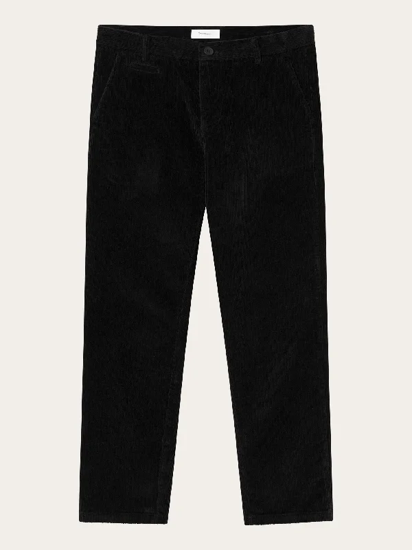 Sporty Suits CHUCK regular 8-wales corduroy chino pants - Black Jet