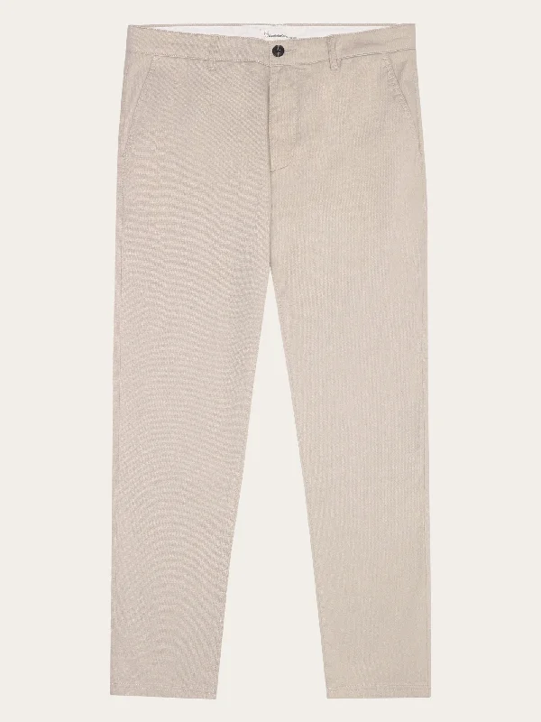 Sporty Chic Chuck Regular Canvas Pant - GOTS/Vegan - Light feather gray