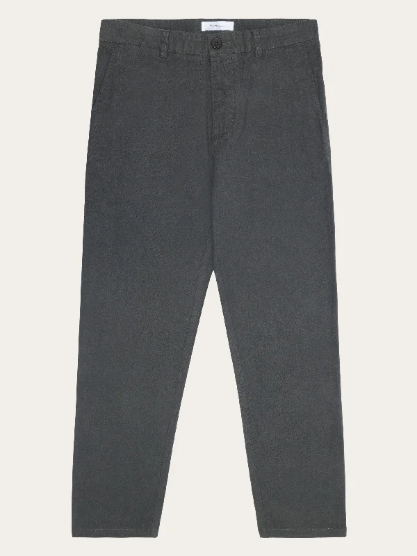 Simple Styles CHUCK regular flannel chino pants - Gray Pinstripe