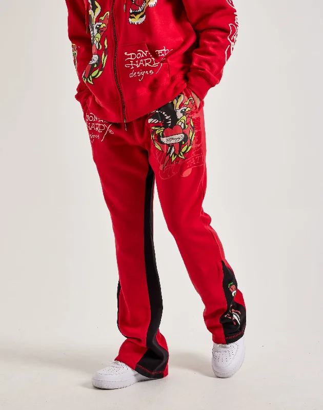 Laid-Back Style Ed Hardy Eagle Tiger Bootcut Sweatpants