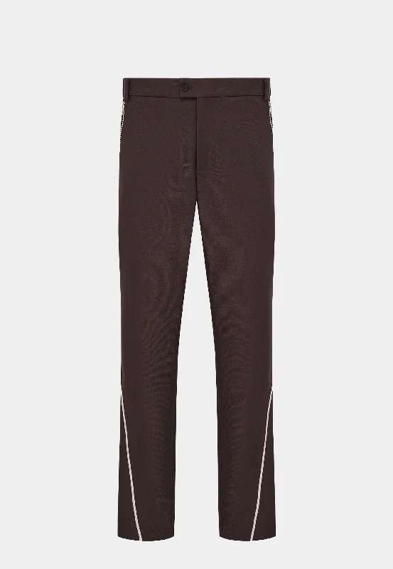 Sweater Vest GMBH Tailored Trousers - Brown