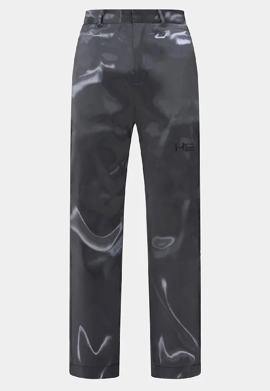 Dapper Suits Heliot Emil Liquid Metal Trousers